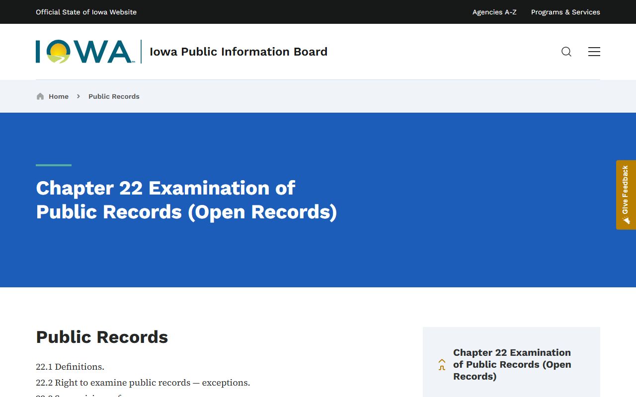 Keokuk County jail mugshots Iowa Chapter 22 public records source